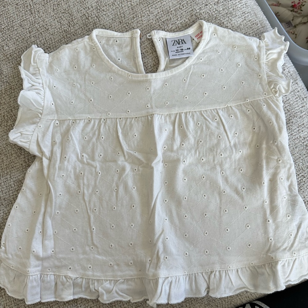 Zara Eyelet Top